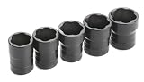 SK 875 5 Piece 1/2-Inch Drive Turbosocket Fastener Removal Set
