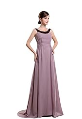 Sleeveless Backless Floor Length Charmeuse/Chiffon/Silk Evening Dress 