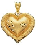 14kt Gold Heart Charm-PD6232