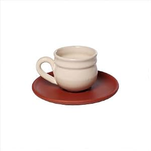 Mamma Ro Demitasse and Saucer Set in Cotto by 