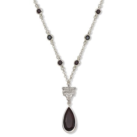 Chicago Bulls Necklace - Black W/ Crystals & Team Logo