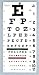 Snellen Type Plastic Eye Chart, 20' Distance, 22" X 11" Great for Your Eye Exam Office