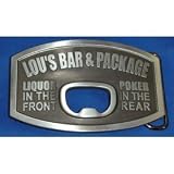 O50 Lou's Bar & Package Bottle Opener Belt Buckle Beer