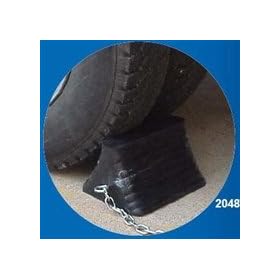 Wheel Chock with 12'' Chain