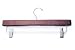 Dark Cherry Wooden Skirt and Pant Hangers with Clips (Box of 100) (Free Shipping!)
