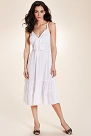 Per Una V-Neck Front Tie Smocked Dress