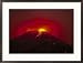 Arenal Volcano Erupting, Lava, Costa Rica Framed Photographic Poster Print by Robert Houser, 29x21