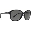 VonZipper Runaway Women's Fashion Sunglasses w/ Free B&F Heart Sticker Bundle - Black Clear/Grey