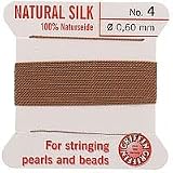 Griffin Silk Cord & Needle Size 4 Beige