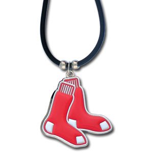 Boston Red Sox Logo Pendant Necklace - MLB Baseball Fan Shop Sports Team Merchandise