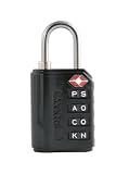 Wordlock LL-203-BK 4-Dial Luggage Lock, Black