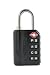 Tools & Hardware : Wordlock LL-203-BK 4-Dial Luggage Lock, Black