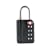 Wordlock LL-203-BK 4-Dial Luggage Lock, Black