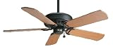 Casablanca 4988D Concentra - 3 Speed Matte Black Contemporary Ceiling Fan 50 Blade Span