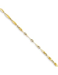 14k Polished Fancy Link Bracelet Length 7.5"