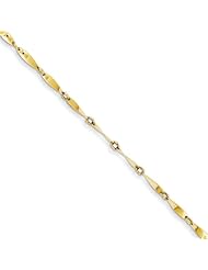 14k Polished Fancy Link Bracelet, Best Quality Free Gift Box Satisfaction Guaranteed