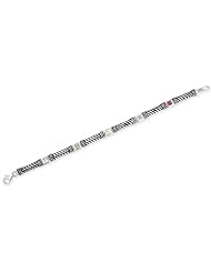 CleverSilvers Bezel-Set Square CZ. Multi-Gemstone Oxidized Sterling Silver Bracelet