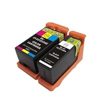 2 Packs BLACK & COLOR SERIES 21 INK CARTRIDGE DELL P713W INKJET