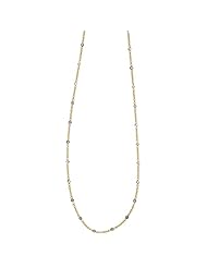 18K Yellow Gold Diamond By The Inch Necklace 18 Inch