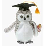 Ty Beanie Babies - Wiser the Owl - 1999 Graduation (Retired)