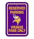 Minnesota Vikings Plastic Reserved Parking Sign 