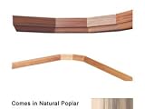 Wine Cellar Innovations Natural Poplar Base and Crown for Curved Corner