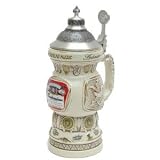 28oz Collectible Ceramic Budweiser Lidded Beer Stein