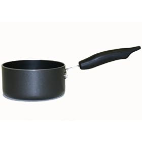 Hamilton Beach 92008 Aluminum Nonstick Elite 1 Quart Open Sauce Pan, Black