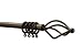 Kitchen & Housewares : New 170cm-300cm Extedible Curtain Pole / Poles / Rail, black