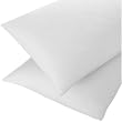 V&A Percale Plain Dye Housewife Pillowcase, White