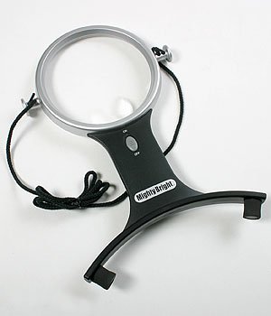 Mighty Bright 4 Round Lighted Hands-Free Magnifier