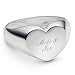Personalized Size 7 Sterling Silver Heart Ring Gift