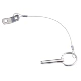 Stainless Steel 1/4' Pull Pin w/ Lanyard