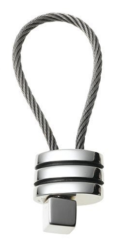 Sterling Silver Stratus Design Keychain by Zina