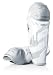 Shock Doctor Youth Phantom 360 Shin Guard (Youth 12, White 3D)