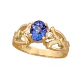 14K 1.20 CT Tanzanite & Diamond Filigree Band