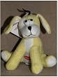 Dog Toy Zanies Bungee Barker Plush Pull Toy with Squeaker - Yellow