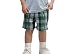 Apparel : OshKosh Blue & Green Plaid Shorts