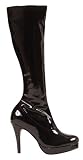 ADULT LADIES BLACK STILETTO HEEL 60s GOGO BOOTS SIZE 5