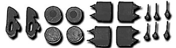 Rubber stopper kit, Camaro...'67-'69 Rubber stopper kit, Camaro...'67-'69