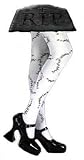 Womens Stitched White Pantyhose Tights