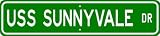 USS SUNNYVALE AGM 5 Street Sign - Navy