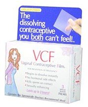 - VCF Vaginal Contraceptive Film - 3 Ea
