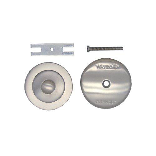 bathtub stoppers:Bathtub Stoppers, Watco NuFit Lift and Turn Stopper, Two-Hole Overflow Cover