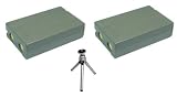 Multipack (2 Count): Replacement Battery for Specific Digital Camera and Camcorder Models / Compatible with Samsung SLB-1437, SLB1437, SBP-1103, SBP1103, CR-V3, DigiMax: V3, V4 , V5 , V6 , V40 , V50 , V70, V4000 - Includes Mini Tripod with Expandable Legs
