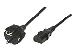 MANHATTAN Stromkabel IEC 60320 C13 10 A / 250 V 3-pol. zu Schuko CEE 7 16 A / 250 V 1,8m