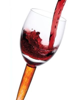 Denby Fire Caramel Red Wine Glass