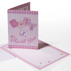 Girl Baby Shower Thank You Notes