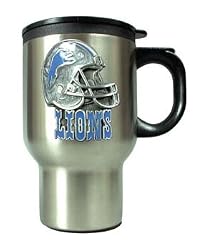 Detroit Lions Stainless Steel Thermal Mug W/ Pewter Emblem - NFL