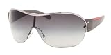 PRADA SPS 53GS 1BC5D1 SILVER GRAY FADED SUNGLASSES